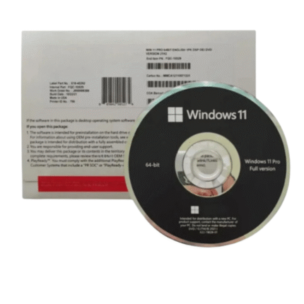 Windows 11 Pro OEM Box PackLicense