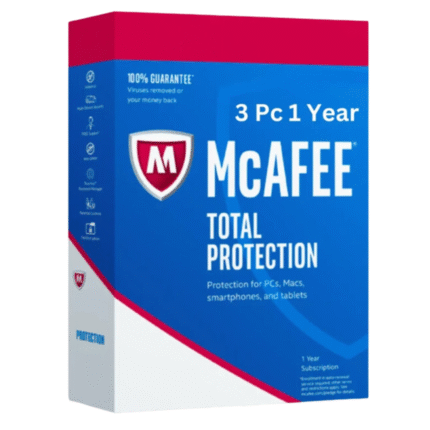 McAfee Total Protection 3 Pc 1 Year