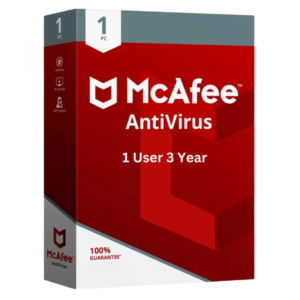 McAfee Antivirus 1 User 3 Years