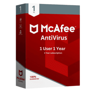 McAfee Antivirus 1 Pc 1 Year