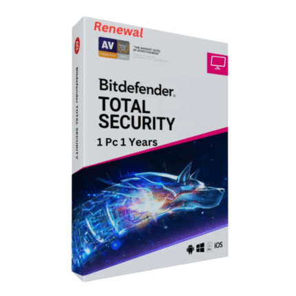 Bitdefender Total Security 1 User 1 Year Renewal