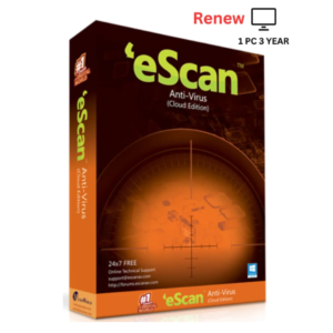 Renew Escan Antivirus 1 User 3 Years