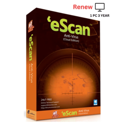 Renew Escan Antivirus 1 User 3 Years