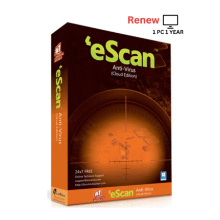 Renew Escan Antivirus 1 User 1 Year